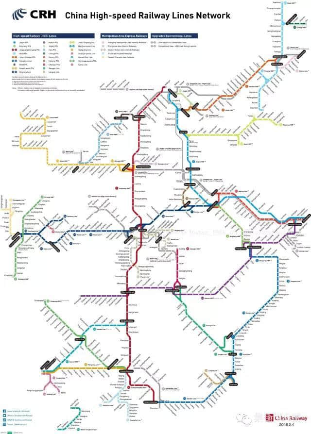 实用像地铁换乘图一样的全国高铁地图~旅行中转不再蒙查查