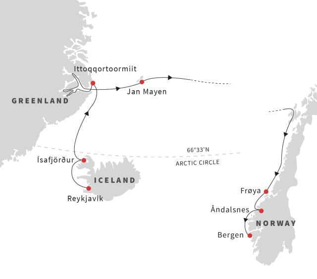 88天纵贯北极南极之旅 格陵兰岛游轮峡湾探险