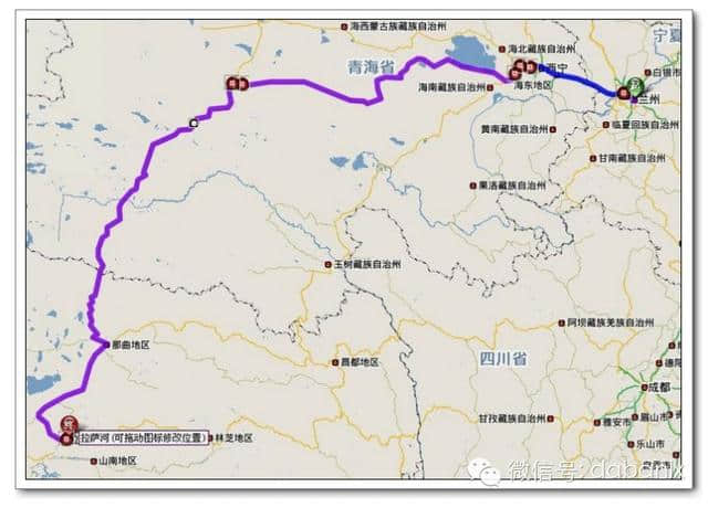 青藏线自驾游沿途住宿、注意事项（带地图）