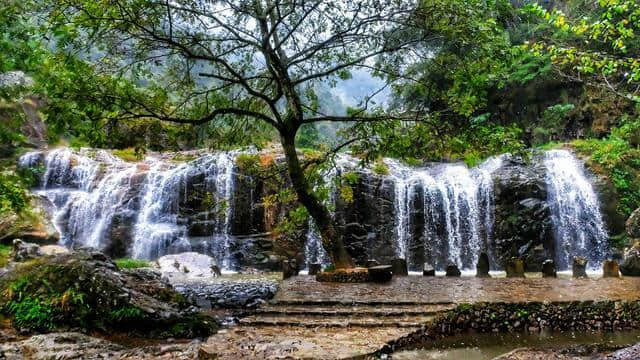 温州有一个四季适合旅游的地方 随手一拍就是一幅水墨画 瀑布更是一绝