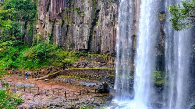 温州有一个四季适合旅游的地方 随手一拍就是一幅水墨画 瀑布更是一绝