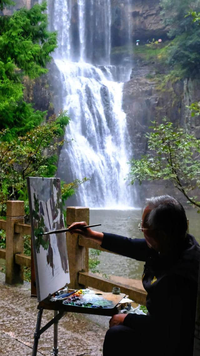 温州有一个四季适合旅游的地方 随手一拍就是一幅水墨画 瀑布更是一绝