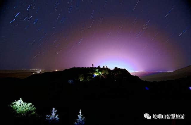 夜色中的崆峒山，竟然这般美！