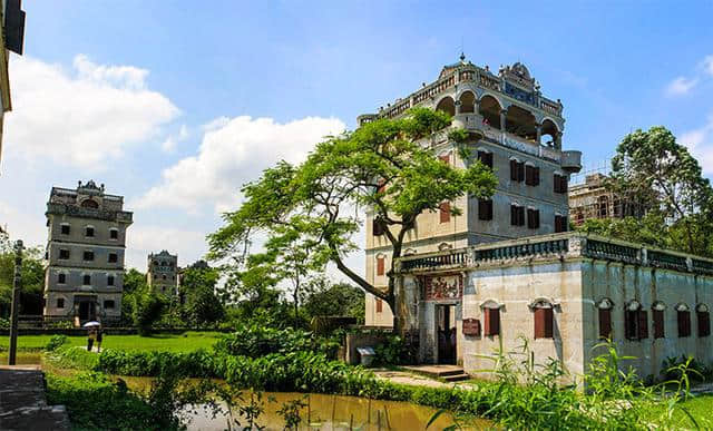 碉楼的走过，拍让子弹飞的地方，开平市旅游景点，广东行32